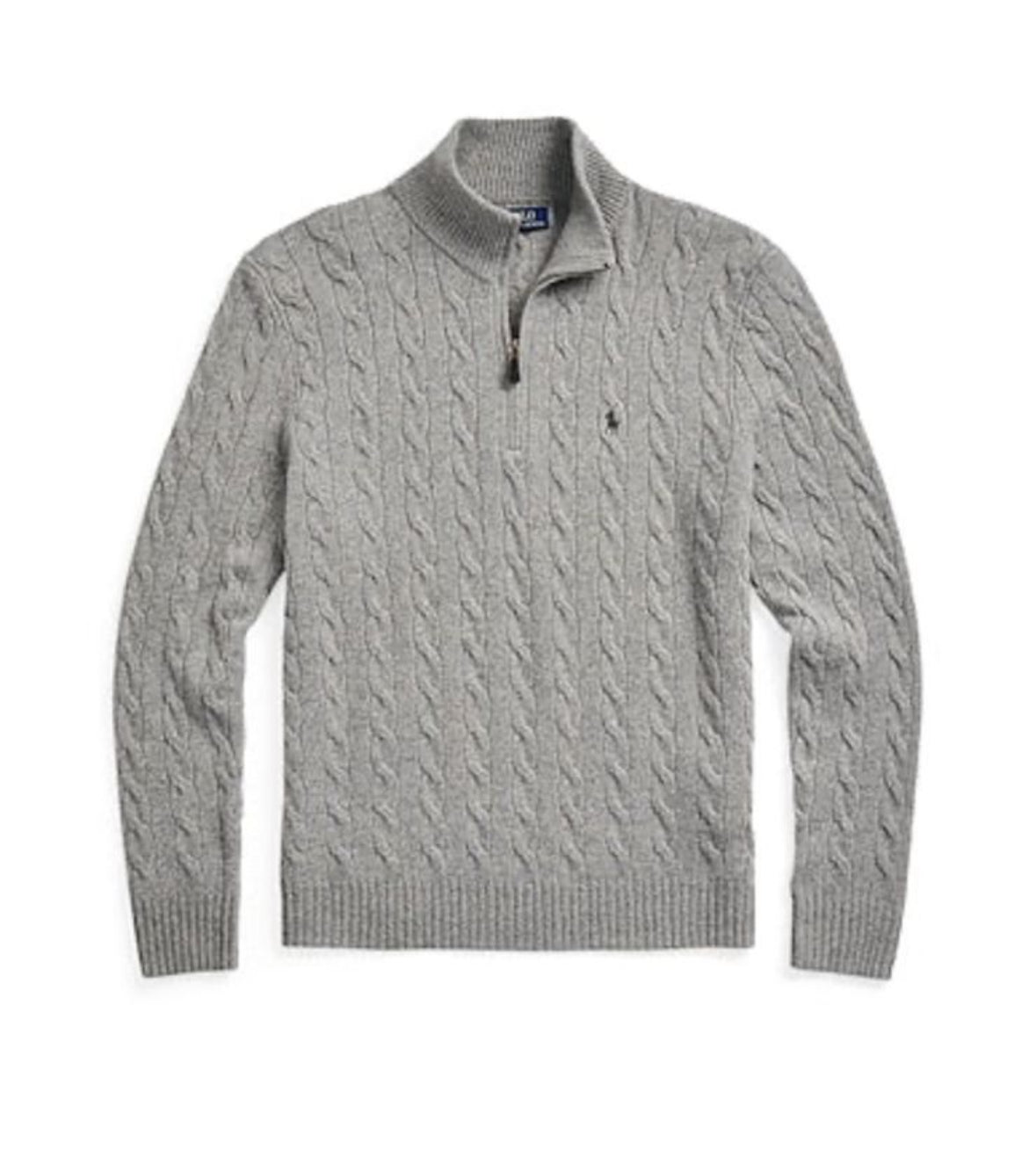 Polo Zip Up (Gray)