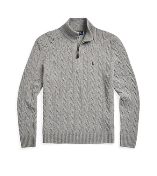 Polo Zip Up (Gray)